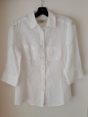 MaxMara Weekend Linen Button Down Top